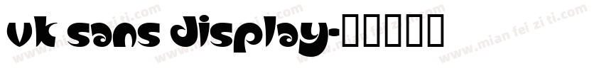 vk sans Display字体转换